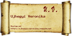 Ujhegyi Veronika névjegykártya