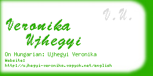 veronika ujhegyi business card